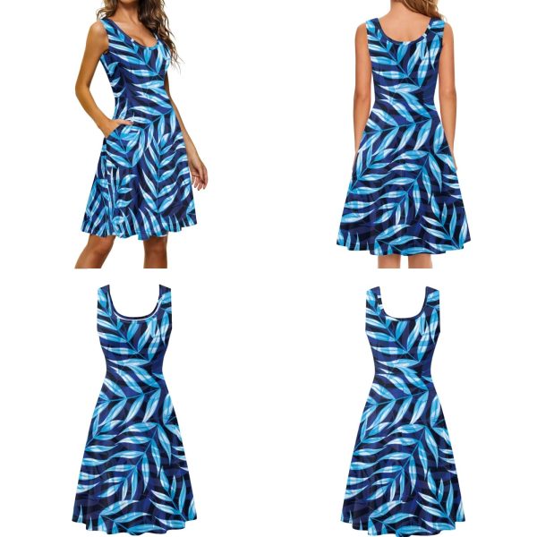 Hawaii Matching Couple Outfits Husband and Wife Clothing Fashionable Mens Casual Shirts Hawaii Dress with Soft Fabric