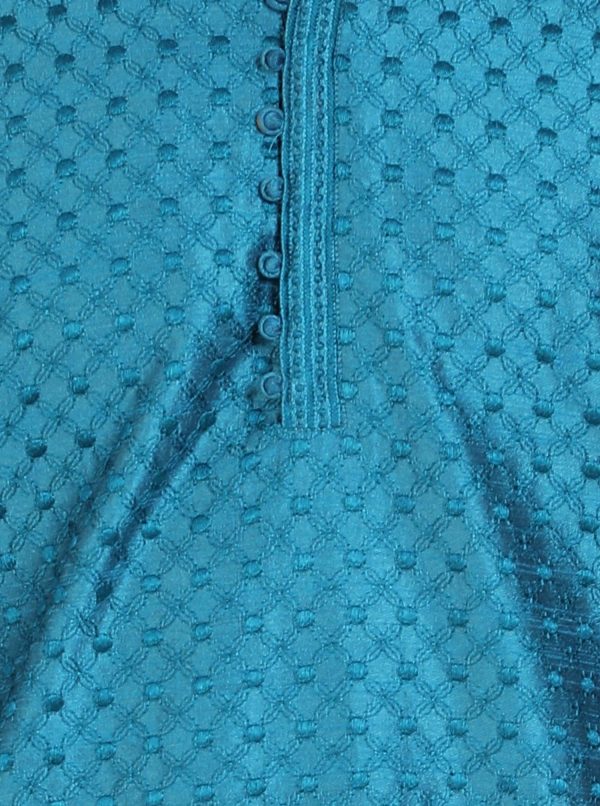 Men's Tunic Kurta Pyjama Set Party Wear Ethnic Dress Suit