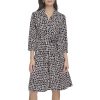 Women's Printed Self Tie Dress