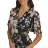 Women's Floral Midi Aline Dress
