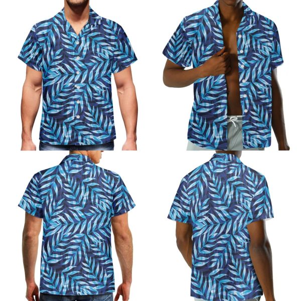 Hawaii Matching Couple Outfits Husband and Wife Clothing Fashionable Mens Casual Shirts Hawaii Dress with Soft Fabric