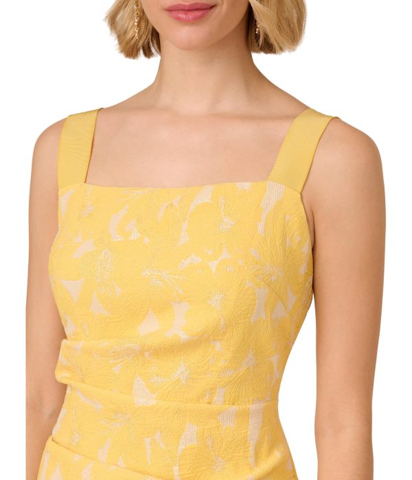 Women's Hibiscus Jacquard Tucked Dress