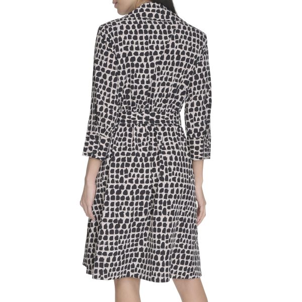 Women's Printed Self Tie Dress