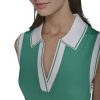 Women's Collared Sleeveless V Neck Sweater Dress