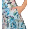 Women's Floral Jacquard Midi Dress