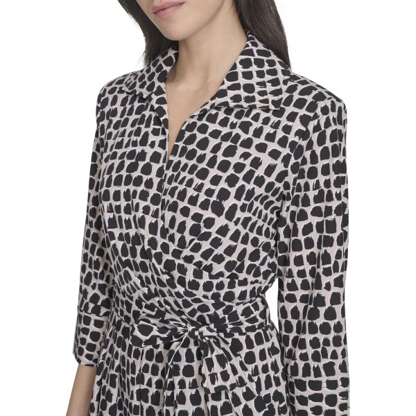 Women's Printed Self Tie Dress
