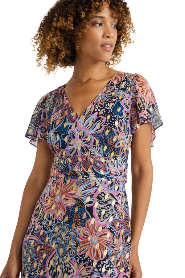 Floral Women's Midi Ruffle Hem-Perfect Wedding Guest-Summer Dresses