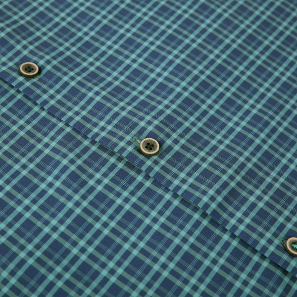 Mens Casual Button Down Shirts Wrinkle Free 4-Way Stretch Dress Shirs Short Sleeve Plaid Summer Shirts for Men