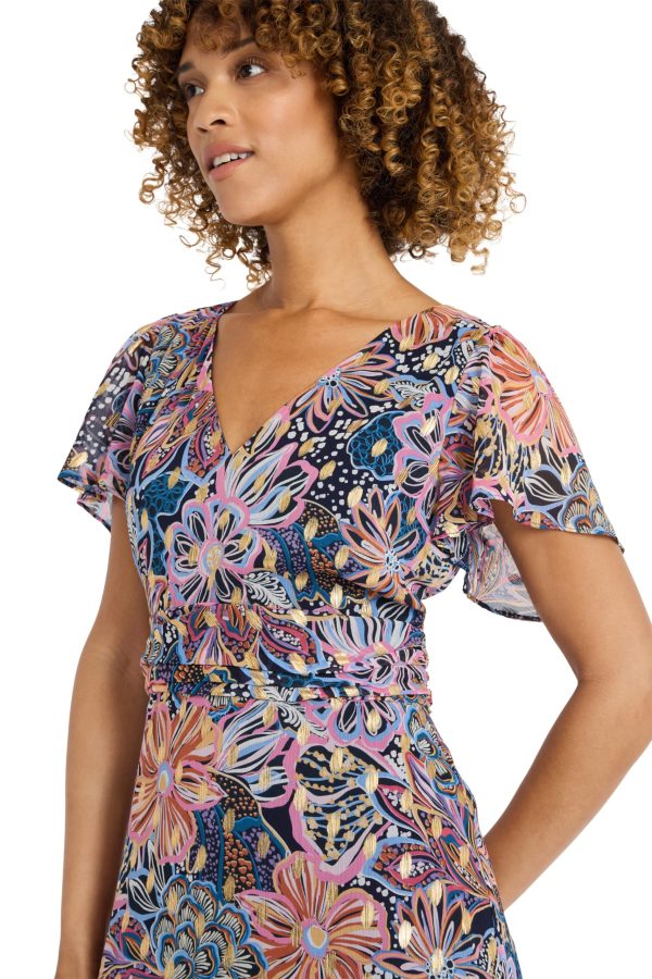 Floral Women's Midi Ruffle Hem-Perfect Wedding Guest-Summer Dresses