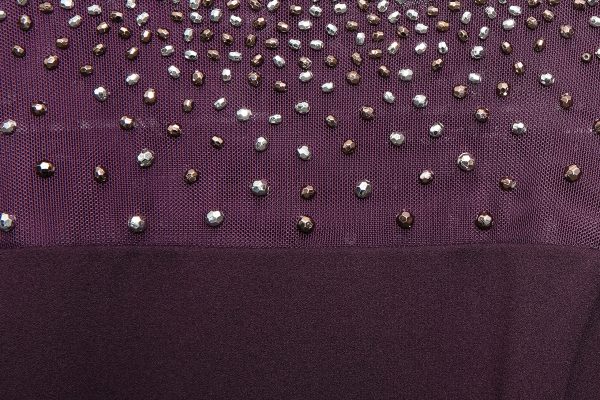 Women's Short Shift Dress with Embellished Illusion Detail